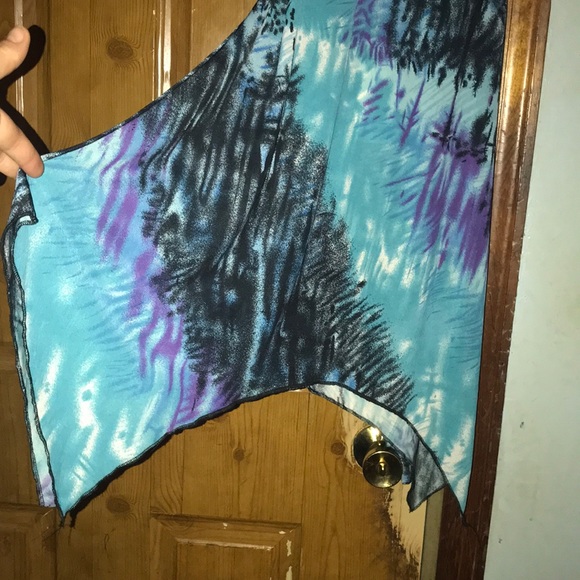 Shark Tooth High Low Halter Dress NWT Size L 👗 - Picture 3 of 8